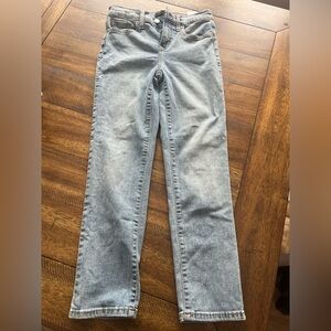 Banana republic high rise slim ankle cropped jeans